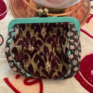 Vintage Miss Albright Tapestry Coin Purse